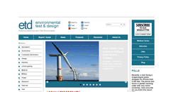 Desktop Screenshot of environmentaltestanddesign.com